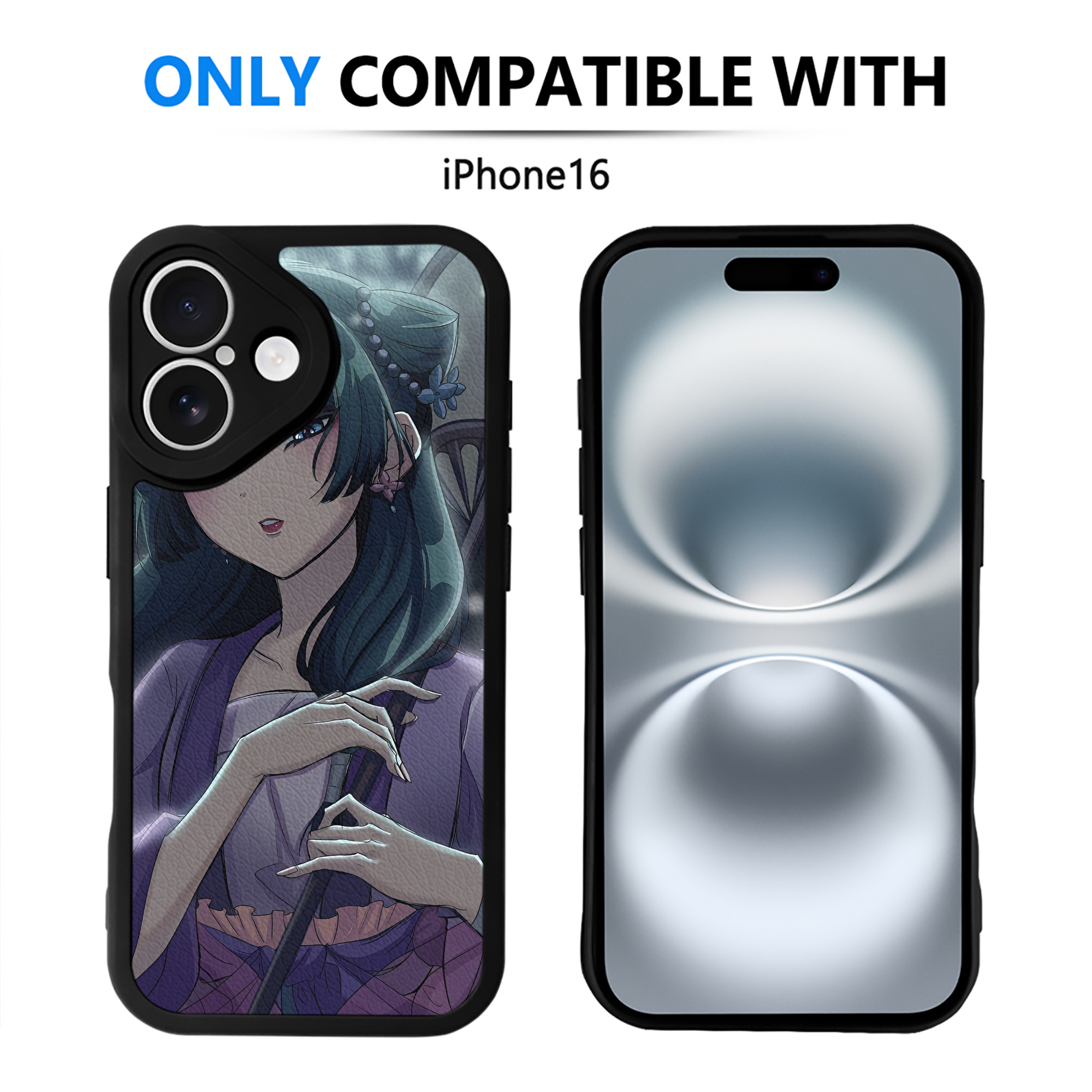 （画像用） 薬屋のひとりごと The Apothecary Diaries 【iPhone 16シリーズ対応】シリコンスマホケース（レザー調） 材質：シリコン